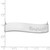 14k White Gold Medium BRADLEY HAND Curved Bar Necklace XNA1072W
