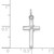 14k White Gold Cross Charm XR559