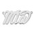Sterling Silver/Rhodium-plated Polished Name Plate XNA126SS