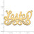 14k Yellow Gold Large Polished Name Plate XNA1059Y
