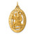 14k Saint Christopher Medal Pendant XR384