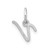 14KW Upper case Letter V Initial Charm XNA1305W/V