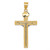 10k Two-tone INRI Crucifix Pendant 10M2595