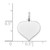14K White Gold Heart Disc Charm XWM602/13