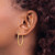 14k 1.5mm Polished Round Endless Hoop Earrings XY1161