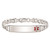 Sterling Silver Rhodium-plated Medical ID Curb Link Bracelet XSM32-7