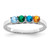 Sterling Silver Rhodium-plated Family Jewelry Mounting XMR83/4SSM-6