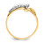 10k Two-tone Polished INRI Crucifix Ring 10K5122