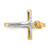 10k Two-tone Polished INRI Crucifix Ring 10K5122