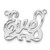 Sterling Silver/Rhodium-plated Diamond-cut Name Plate XNA159SS