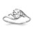 14k White Gold 6x4mm Oval Cubic Zirconia A Diamond Ring Y2149CZ/A