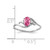 14k White Gold 6x4mm Oval Pink Tourmaline AAA Diamond ring Y2149PT/AAA