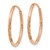14k Rose Gold 1.25mm Diamond-cut Endless Hoop Earring XY1256