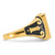 14k Men's Polished and Textured (No Enamel) Masonic Ring Y1594
