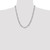 14K White Gold 22 inch 6mm Flat Figaro with Lobster Clasp Chain WFIG160-22