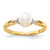 14k FW Cultured Pearl and Diamond Ring Y13010PL/AA