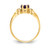14k 5mm Heart Amethyst A Diamond ring Y2186AM/A