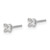 14k White Gold AAA Quality Complete Princess Cut Diamond Earring XWAP1AAA
