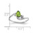 14k White Gold 6x4mm Pear Peridot AAA Diamond ring Y2039PE/AAA