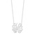 14k White Gold Large Monogram Necklace XNA549W