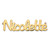 Sterling Silver/Gold-plated Polished Name Plate XNA635GP
