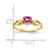 14k 5mm Heart Pink Sapphire VS Diamond ring Y2186SP/VS