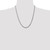 14K White Gold 22 inch 4mm Flat Figaro with Lobster Clasp Chain WFIG100-22