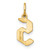 14KY Letter S Initial Pendant XNA1335Y/S