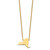 Sterling Silver/Gold-plated New York State Necklace XNA706GP-NY