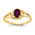 14k 6x4mm Oval Rhodolite Garnet ring Y2205RG