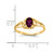 14k 6x4mm Oval Rhodolite Garnet ring Y2205RG