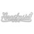 Sterling Silver/Rhodium-plated Satin Diamond-cut Heart Name Plate XNA189SS