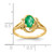 14k 7x5mm Oval Emerald ring Y2227E