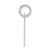 10kw Large Slanted Block Initial L Charm 10WC1555L