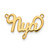 Sterling Silver/Gold-plated Name Plate XNA634GP