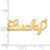 Sterling Silver/Gold-plated Name Plate XNA634GP