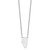 Sterling Silver/Rhodium-plated Illinois State Necklace XNA706SS-IL