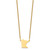 Sterling Silver/Gold-plated Minnesota State Necklace XNA706GP-MN