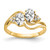 14k 6x4mm Oval Cubic Zirconia AA Diamond ring Y4617CZ/AA