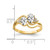 14k 6x4mm Oval Cubic Zirconia AA Diamond ring Y4617CZ/AA