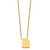 Sterling Silver/Gold-plated Utah State Necklace XNA706GP-UT