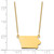 14KY Iowa State Necklace XNA706Y-IA