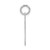 14kw Small Satin Number 59 Charm WSS59