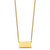 Sterling Silver/Gold-plated North Dakota State Necklace XNA706GP-ND