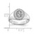 14KW Large Diamond Oval Classic Monogram Signet Ring XNR108W