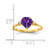 14k 7mm Heart Amethyst VS Diamond ring X9682AM/VS