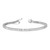 14k White Gold 2.5mm Princess 6.6ct AA Diamond Tennis Bracelet X10024WAA