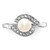 14k White Gold 5.5mm FW Cultured Pearl AA Diamond ring Y4387PL/AA