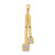 14k AA Diamond Two Stone Pendant XP1566AA