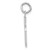 14kw Medium Polished Number 5 Charm WMP05